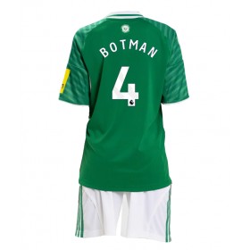 Newcastle United Sven Botman #4 Borta Kläder Barn 2025-26 Kortärmad (+ Korta byxor)